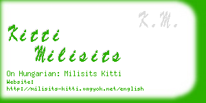 kitti milisits business card